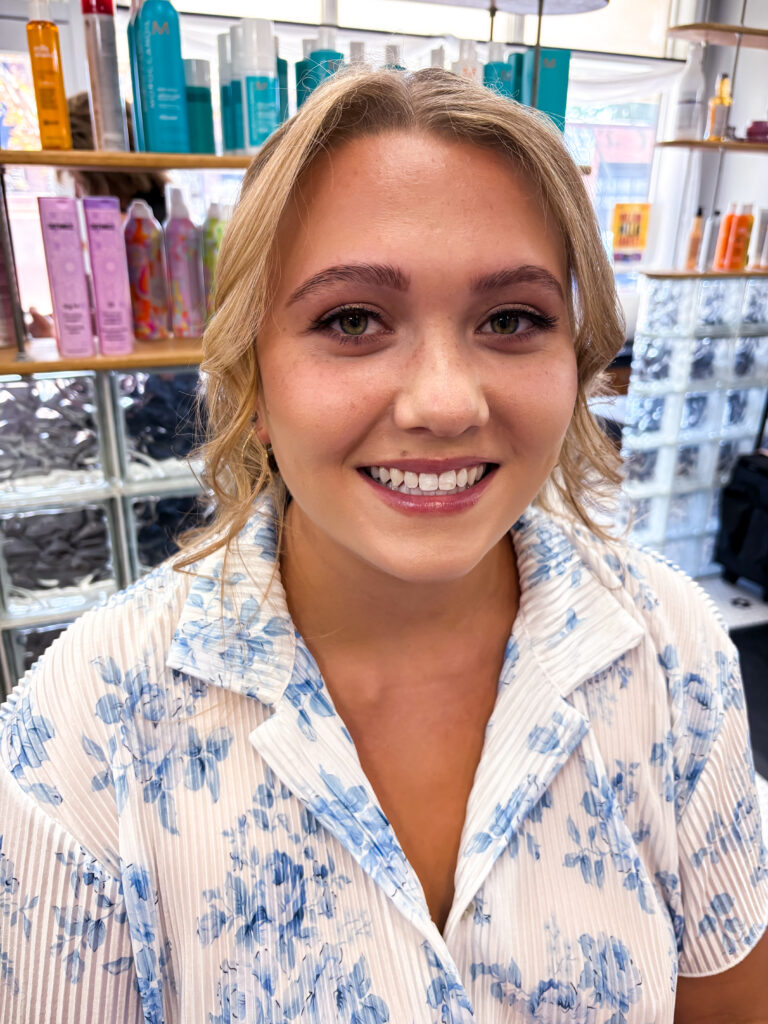 Photo-ready natural bridal makeup by makeup artist Rachel Marie Glam in Oswego IL