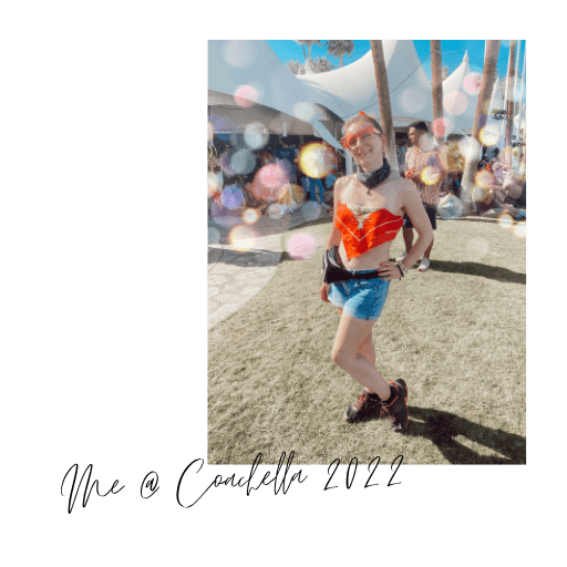 makeup artist Rachel Marie Glam at Coachella music festival