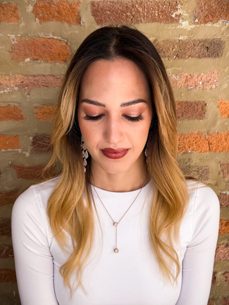 Soft glam shimmer eyeshadow in Chicago IL by Rachel Marie Glam